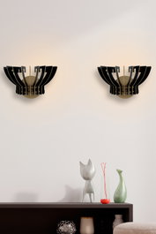 Opviq Crown Sconce 209-TS2 Negra